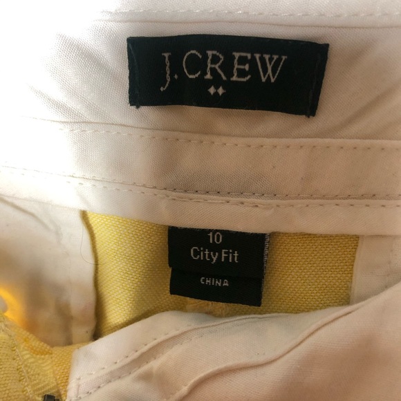 J. Crew city fit yellow preppy chino shorts - Picture 3 of 6